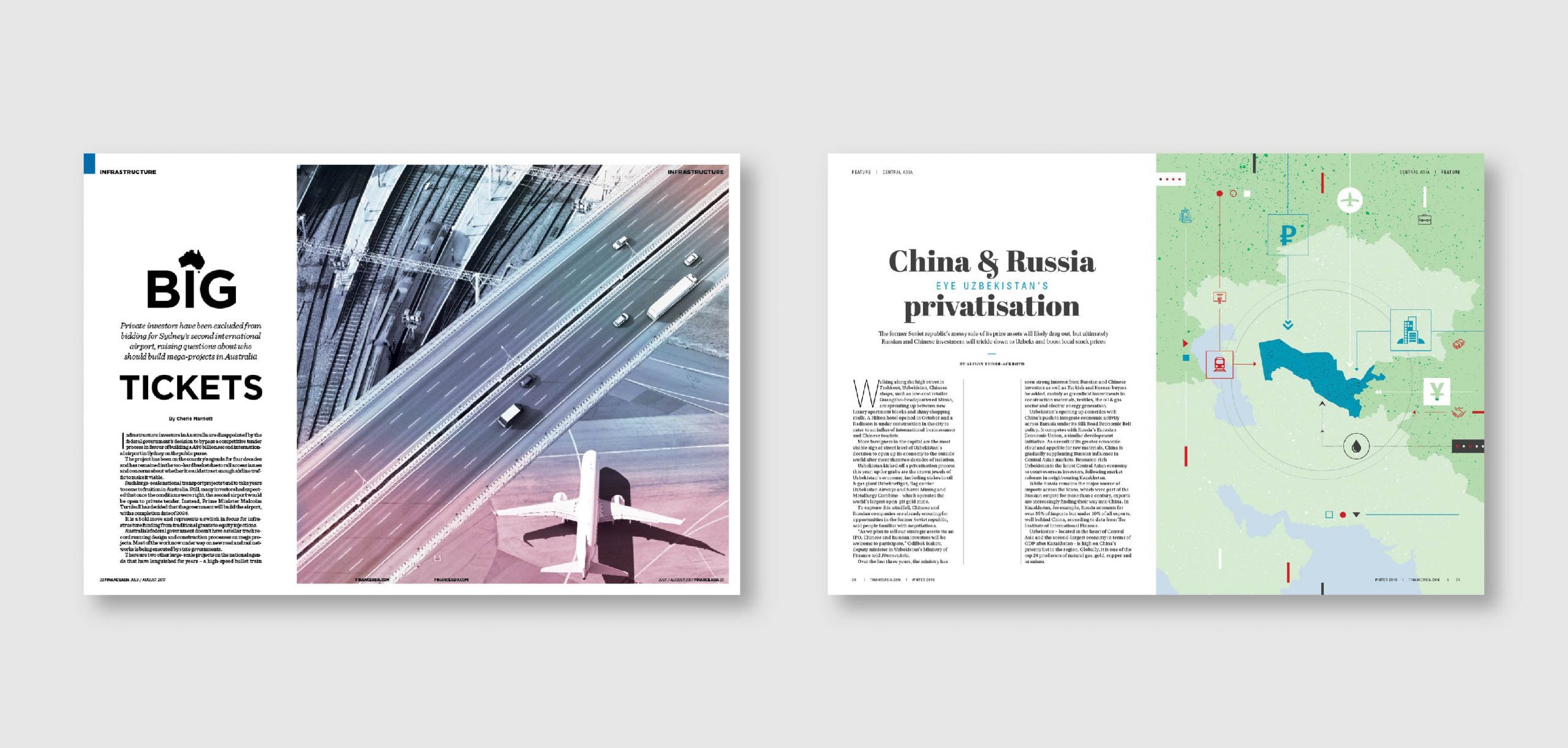 Finance Asia Magazine Design by Chris Howlett Dubai