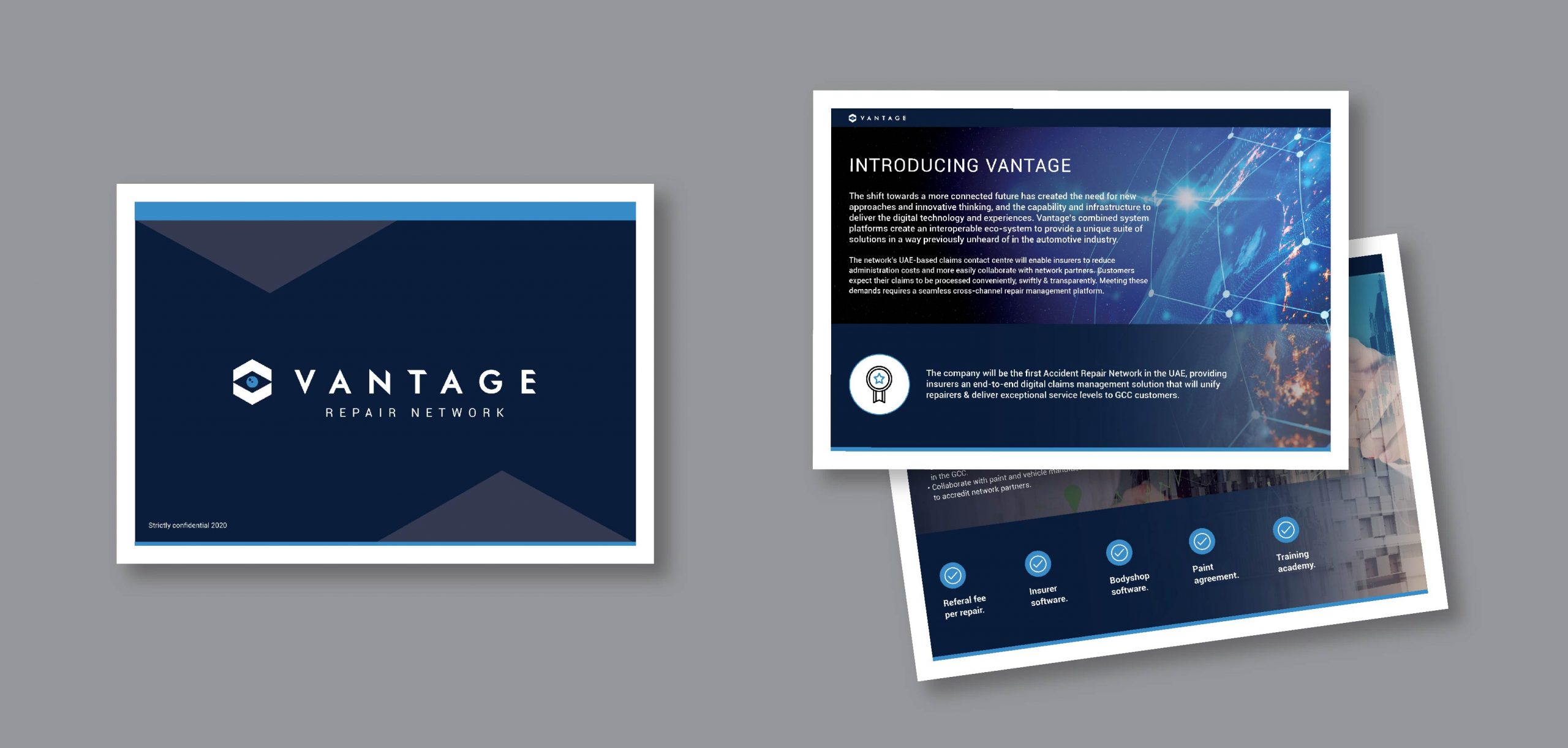 Vantage Branding and Logo by Chris Howlett Dubai